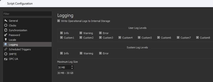 Enabling Operational Logs