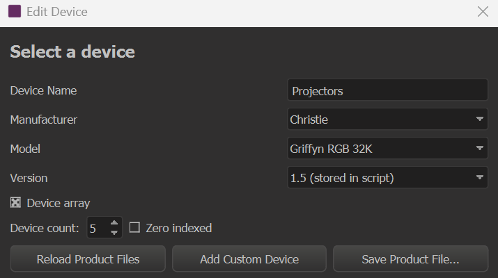 Add a device array