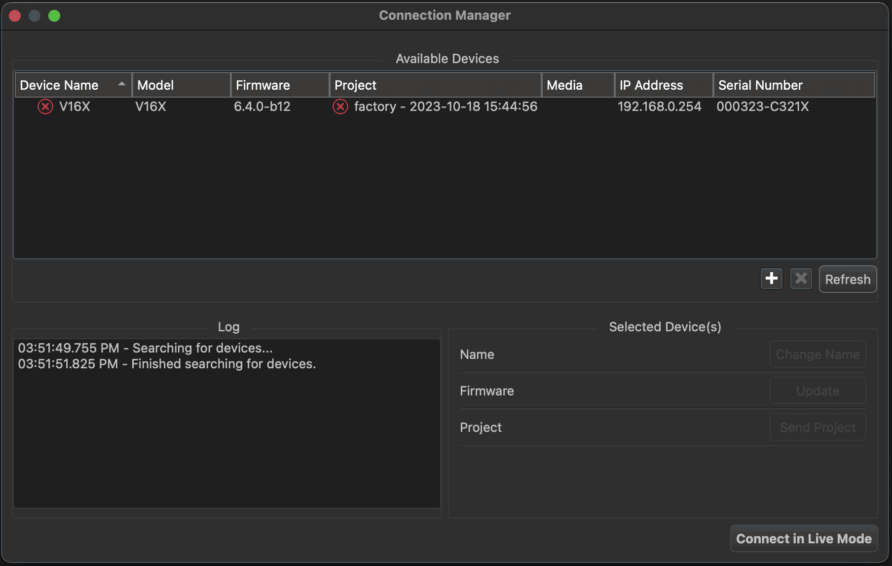 Connection Manager
