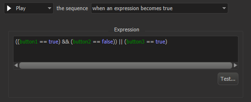 Expression trigger
